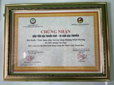 YS.YHCT lương y Hoàng Văn Toàn: Chữa bệnh xương khớp bằng bài thuốc đắp thảo dược gia truyền